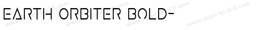 Earth Orbiter Bold字体转换